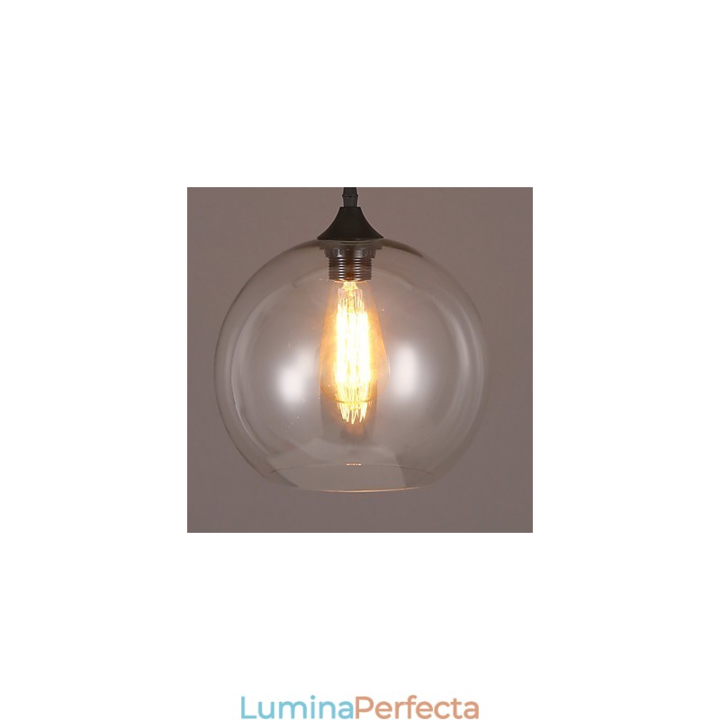 American Creative Nordic Contractat Rural Bile de sticlă Un singur cap Droplight Lanp