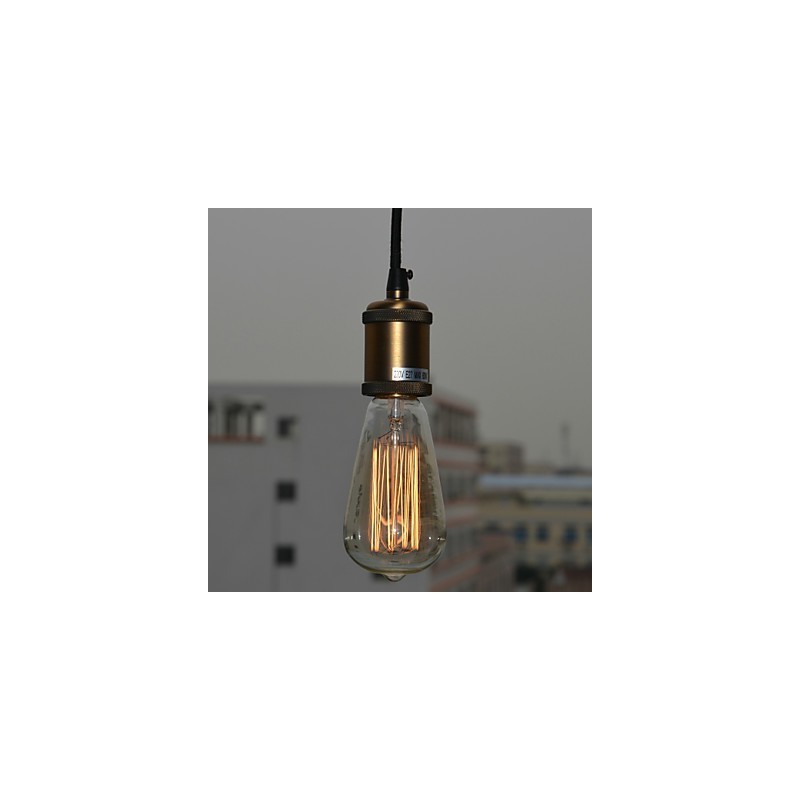 Lampă suspendată din metal cu pictură rurală