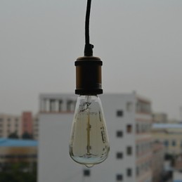Lampă suspendată din metal cu pictură rurală