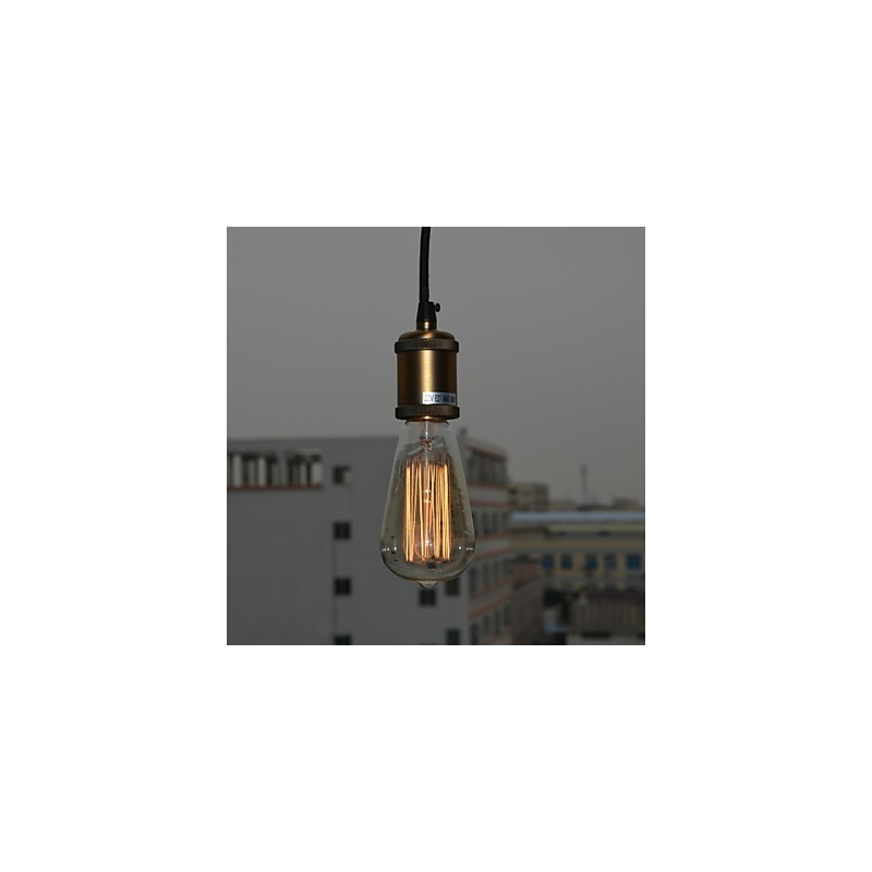 Lampă suspendată din metal cu pictură rurală