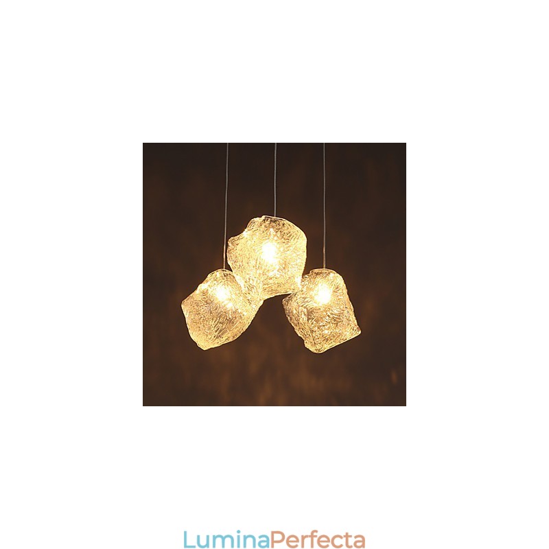 Artă Contemporană Și Contractată Sticlă Mese Neregulate Candelabru Ice Crystal Candelabru