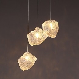 Artă Contemporană Și Contractată Sticlă Mese Neregulate Candelabru Ice Crystal Candelabru