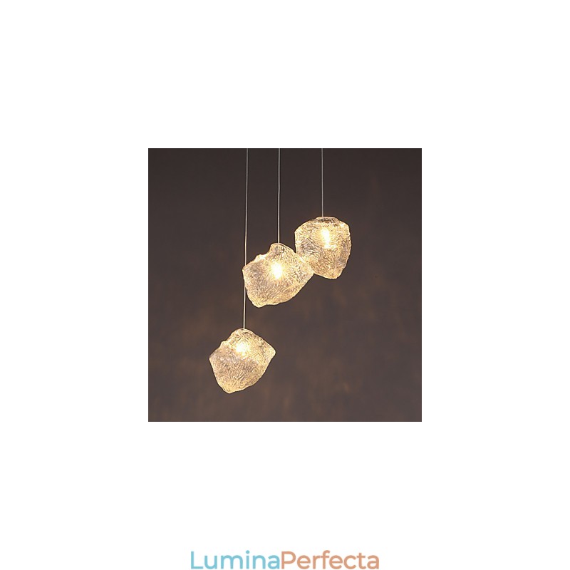 Artă Contemporană Și Contractată Sticlă Mese Neregulate Candelabru Ice Crystal Candelabru