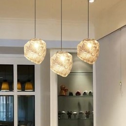 Artă Contemporană Și Contractată Sticlă Mese Neregulate Candelabru Ice Crystal Candelabru