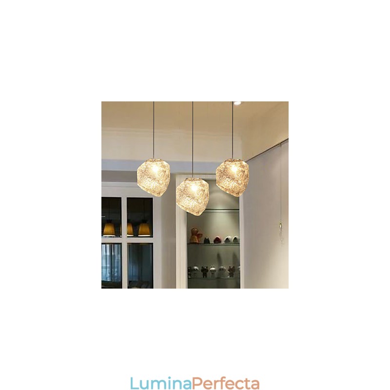 Artă Contemporană Și Contractată Sticlă Mese Neregulate Candelabru Ice Crystal Candelabru