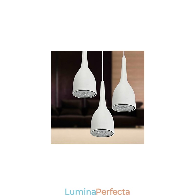 Lampă suspendată din metal, modernă, contemporană, pictură cu glob