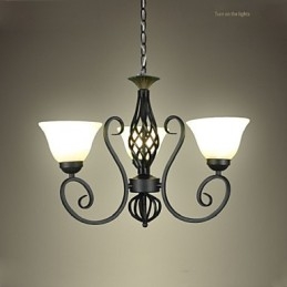 Jane Candelabru este contractat din fier forjat Lămpi decorative de iluminat în stil european creativ