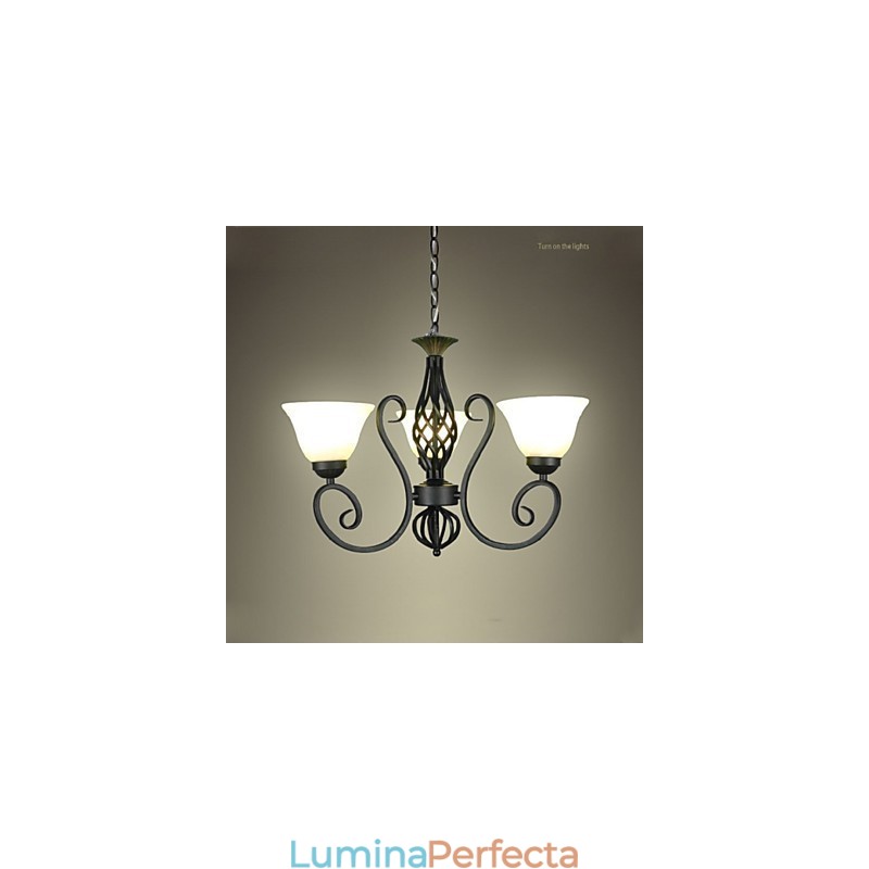 Jane Candelabru este contractat din fier forjat Lămpi decorative de iluminat în stil european creativ