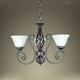Jane Candelabru este contractat din fier forjat Lămpi decorative de iluminat în stil european creativ