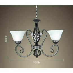 Jane Candelabru este contractat din fier forjat Lămpi decorative de iluminat în stil european creativ