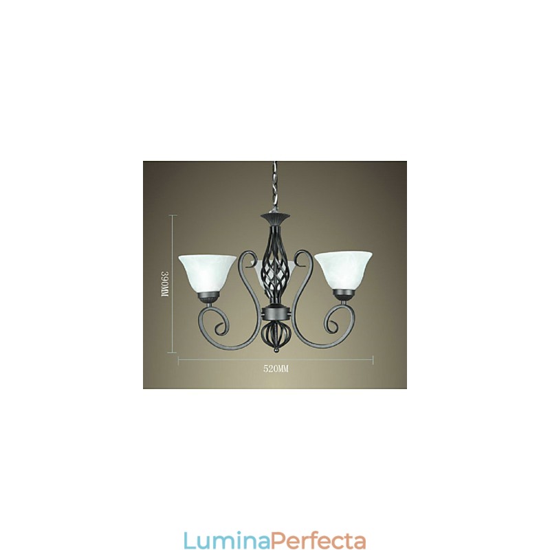Jane Candelabru este contractat din fier forjat Lămpi decorative de iluminat în stil european creativ