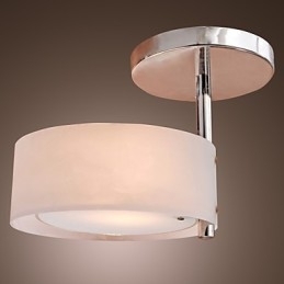 Candelabru din metal cromat în stil mini modern și contemporan Garaj cu montaj încastrat