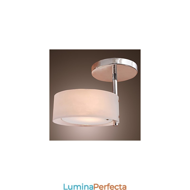 Candelabru din metal cromat în stil mini modern și contemporan Garaj cu montaj încastrat