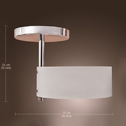 Candelabru din metal cromat în stil mini modern și contemporan Garaj cu montaj încastrat