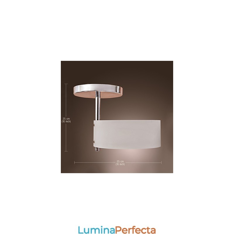 Candelabru din metal cromat în stil mini modern și contemporan Garaj cu montaj încastrat