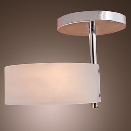 Candelabru din metal cromat în stil mini modern și contemporan Garaj cu montaj încastrat