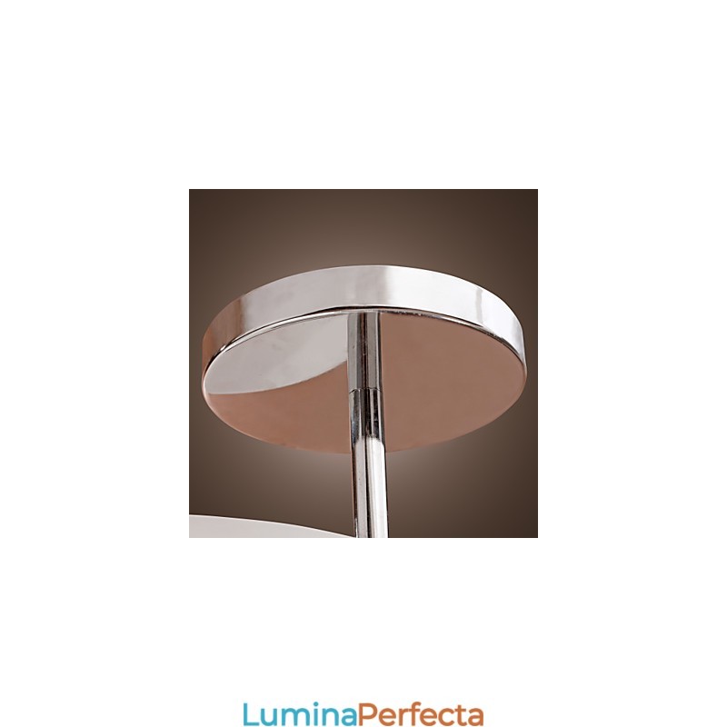 Candelabru din metal cromat în stil mini modern și contemporan Garaj cu montaj încastrat