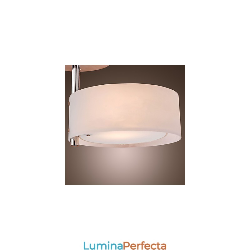 Candelabru din metal cromat în stil mini modern și contemporan Garaj cu montaj încastrat