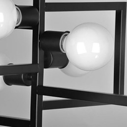 Lampă suspendată din metal cu tablou rustic vintage garaj