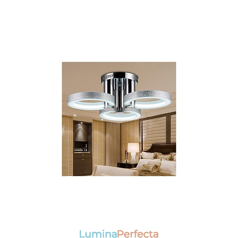Candelabru Modern Argintiu 3 Lumini