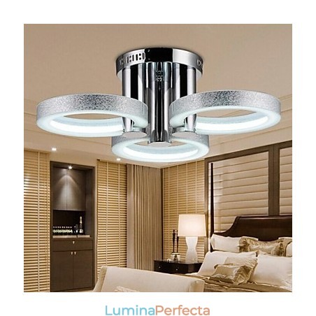 Candelabru Modern Argintiu 3 Lumini Candelabru Modern Argintiu 3 Lumini