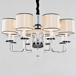 Candelabru contemporan modern din metal cromat din cristal