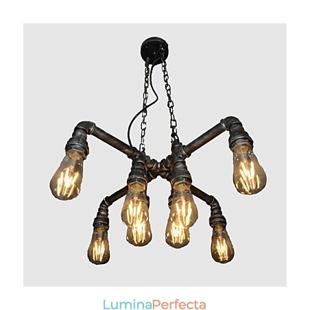 Lampa de mansardă are rolul de vânt industrial creativ, restabilind căile antice Conduit Droplight Lampa de mansardă are rolul de vânt industrial creativ, restabilind căile antice Conduit Droplight