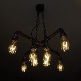 Lampa de mansardă are rolul de vânt industrial creativ, restabilind căile antice Conduit Droplight