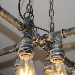 Lampa de mansardă are rolul de vânt industrial creativ, restabilind căile antice Conduit Droplight