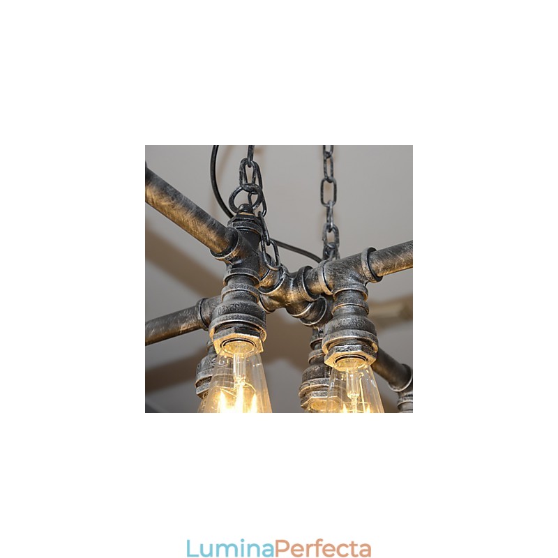 Lampa de mansardă are rolul de vânt industrial creativ, restabilind căile antice Conduit Droplight