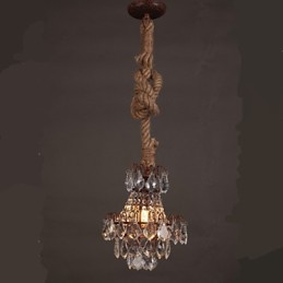 Candelabru din cristal imitație de vânt industrial de cânepă retro lounge