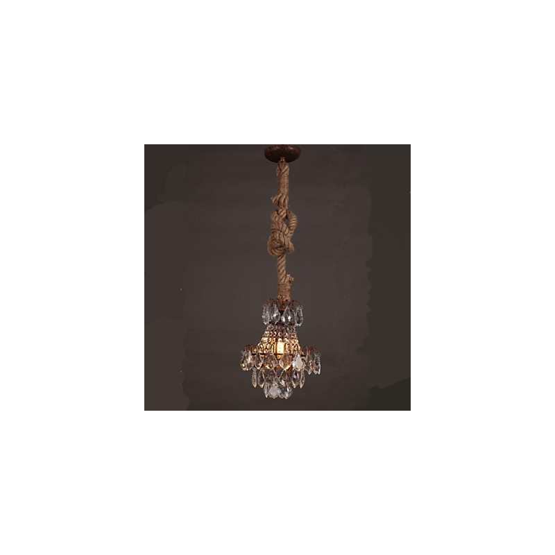 Candelabru din cristal imitație de vânt industrial de cânepă retro lounge