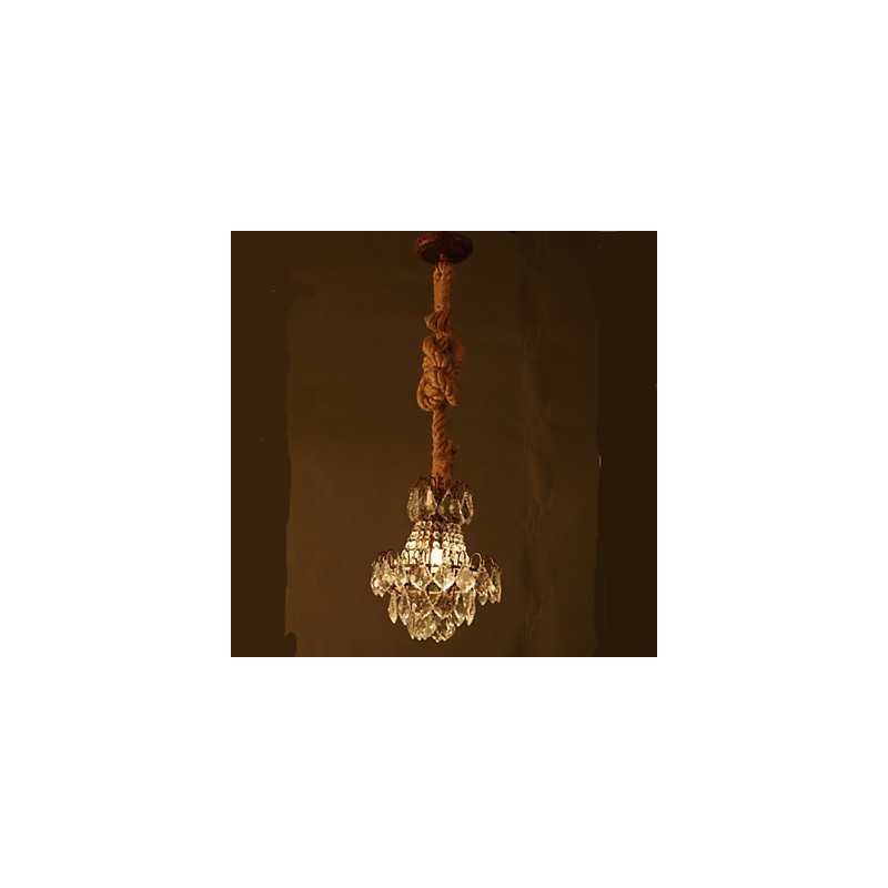 Candelabru din cristal imitație de vânt industrial de cânepă retro lounge