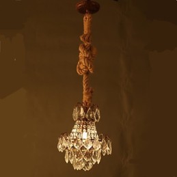Candelabru din cristal imitație de vânt industrial de cânepă retro lounge