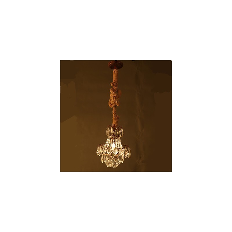 Candelabru din cristal imitație de vânt industrial de cânepă retro lounge
