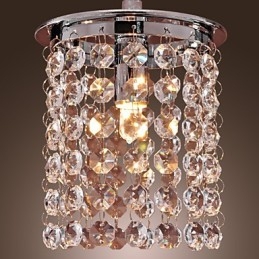 Lampă suspendată galvanizată în stil mini din cristal modern și contemporan