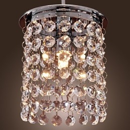 Lampă suspendată galvanizată în stil mini din cristal modern și contemporan