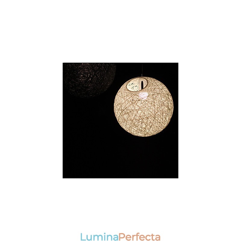 Lampă sferică Cany Artă Contemporană și Contractată Lampă suspendată cu bile de cânepă