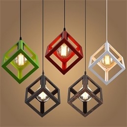Candelabru de artă din fier în formă de cușcă de păsări retro american