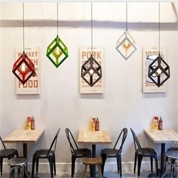 Candelabru de artă din fier în formă de cușcă de păsări retro american