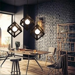 Candelabru de artă din fier în formă de cușcă de păsări retro american
