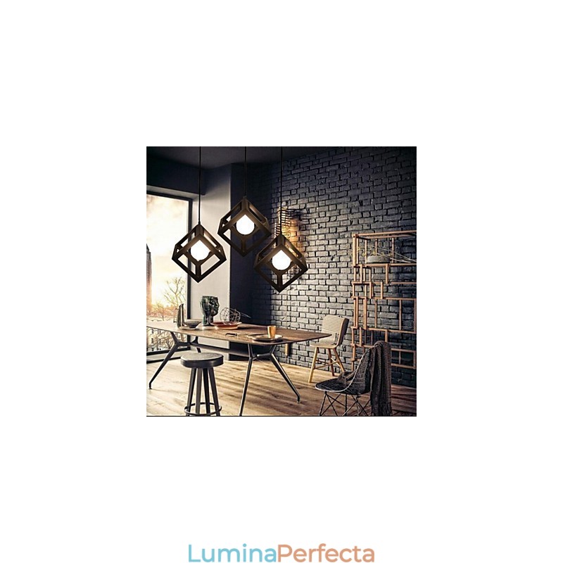 Candelabru de artă din fier în formă de cușcă de păsări retro american