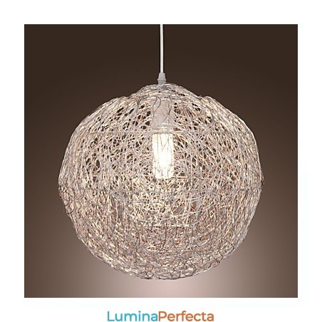 Lampă suspendată cromată în stil mini Globe, modernă și contemporană Lampă suspendată cromată în stil mini Globe, modernă și contemporană