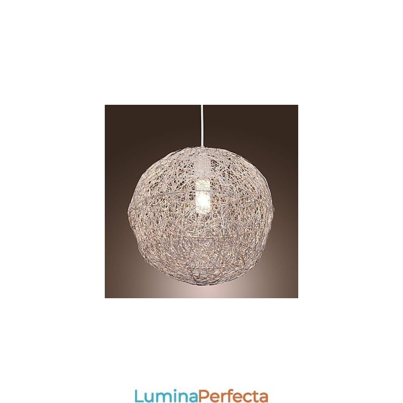 Lampă suspendată cromată în stil mini Globe, modernă și contemporană