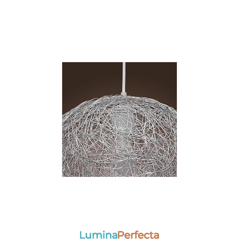 Lampă suspendată cromată în stil mini Globe, modernă și contemporană