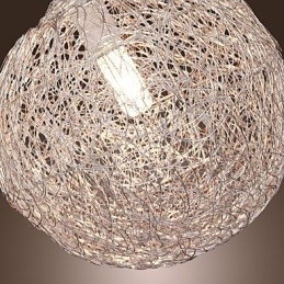 Lampă suspendată cromată în stil mini Globe, modernă și contemporană