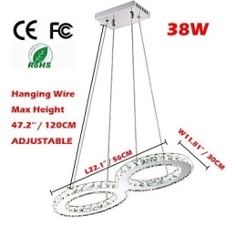 Lumină suspendată de tavan din cristal Candelabru Corpuri de iluminat