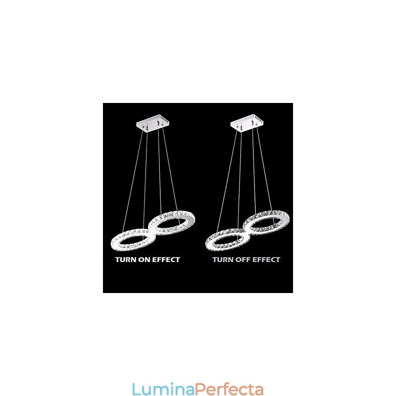 Lumină suspendată de tavan din cristal Candelabru Corpuri de iluminat