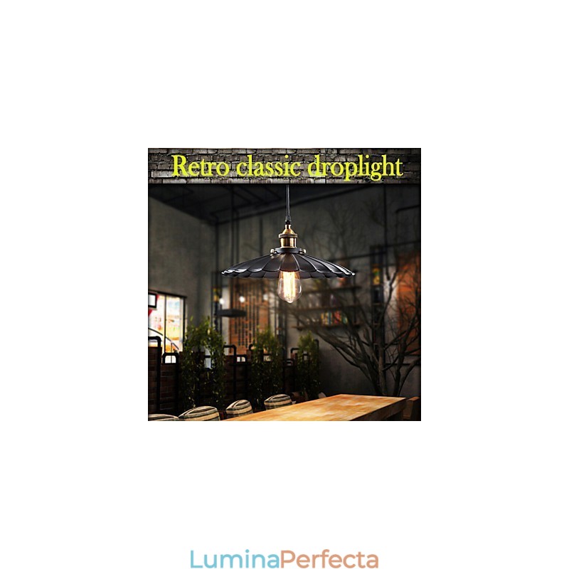 Lampă suspendată în stil european clasic, retro, metal, droplight