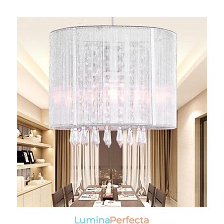 Candelabru din pânză argintie din cristal Candelabru din pânză argintie din cristal